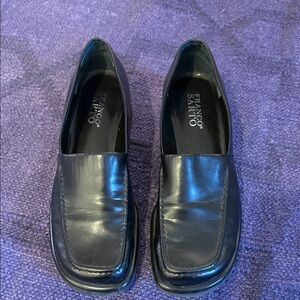 Franco Sarto Women's Classic Black Leather Loafers